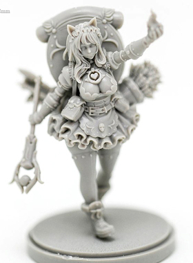 38mm  Beauty Soldier 女神系列 树脂兵人(原特白模) A-1538