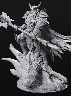 人高 38mm 55mm 75mm 奇幻屠龙骑士 树脂兵人 TD-7199/3D