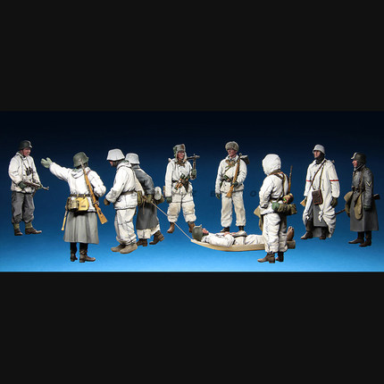 1/35 二战欧洲冬季陆军(10个兵人) A-1743