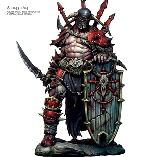 75mm 1/24 暗界甲士  树脂手办兵人 白模(原特)  A-1043