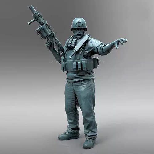 1/35 现代兵人 树脂兵人 白模 自行组装上色 A-2086
