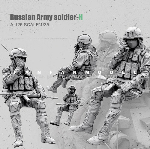 1/35(50mm) 俄军特种兵-H 树脂兵人 A-126