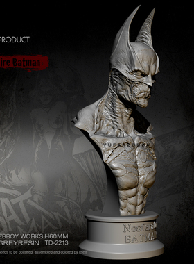 1/10 H60mm  吸血鬼胸像 树脂兵人(白模) TD-2213