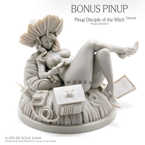 54mm  Beauty Soldier 女神系列 树脂兵人(原特白模) A-596