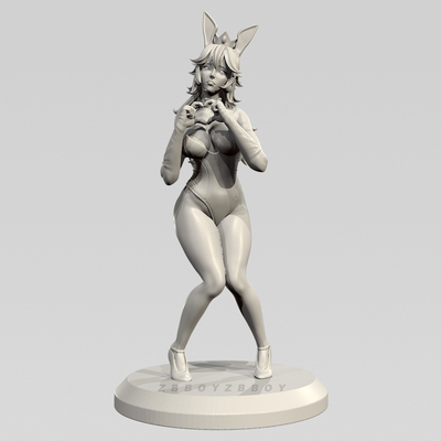 全高 25mm 35mm 50mm 75mm 兔女郎 树脂兵人 白模 TD-7734/3D