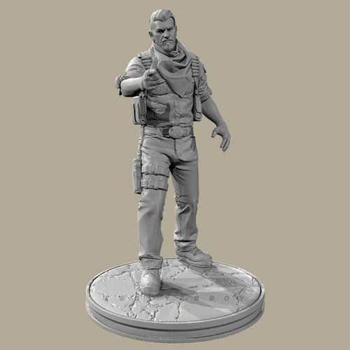 人高 38mm 50mm 75mm 反恐战将-策划者 树脂兵人 白模 TD-7868/3D