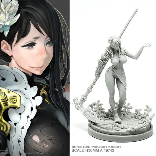 30MM kingdomdeath女神系列Cleric Death 树脂兵人 A-19742