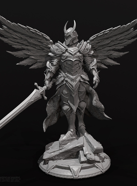 人高 38mm 50mm 75mm 下鬼蜮 剑士飞将 树脂白模 TD-6366/3D