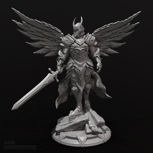 人高 38mm 50mm 75mm 下鬼蜮 剑士飞将 树脂白模 TD-6366/3D