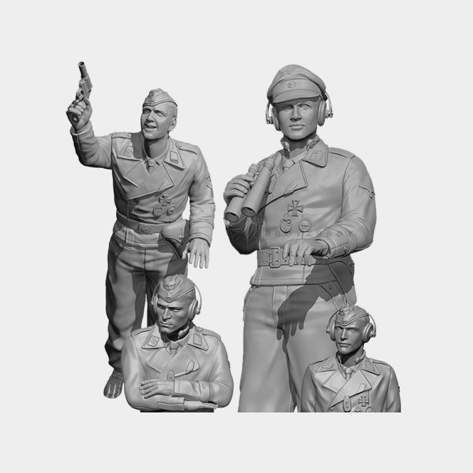人高1/35 越战欧洲兵人 树脂手办 兵人 白模(原特)  A-1810