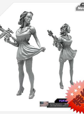 1/35现代美女 树脂模型女兵人AH-08