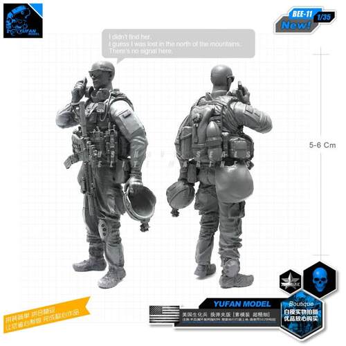 现代美军陆战队员兵人1/35树脂兵人BEE-11