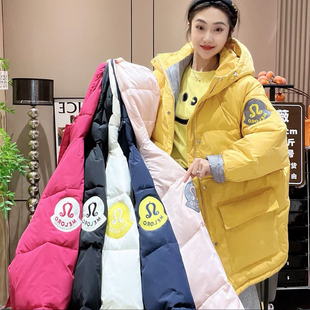 洋气韩版大码宽松羽绒棉服女冬季彩色短款面包服2024新款厚实保暖