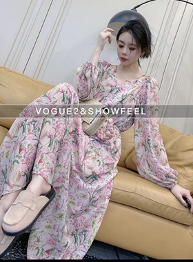 法式中长款甜美新款温柔风2023欧货爆款大气高档显瘦欧货爆款裙子