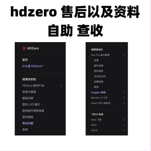 HDZEROgoggles2相关资料自助