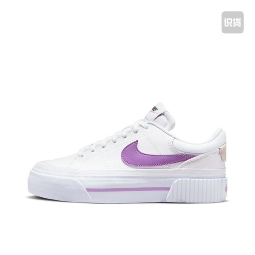 Nike Court Legacy 板鞋 女款 白紫DM7590-103广东66仓