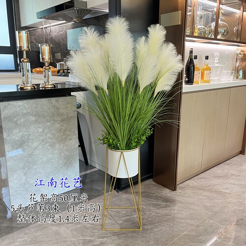 客厅电视柜芦苇花架【顺丰包邮】
