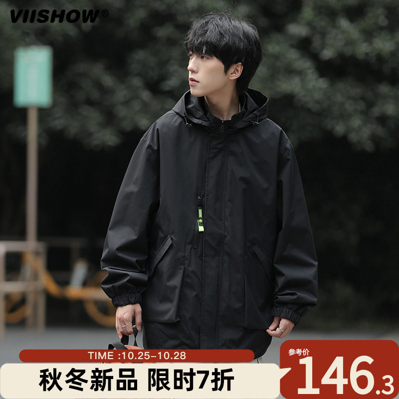 VIISHOW外套男机能冲锋衣春秋款宽松潮牌工装户外登山服衣服夹克怎么样,好用不?