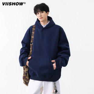 连帽运动衫 VIISHOW重磅基础款 情侣款 美式 潮牌外套 纯色卫衣男秋季
