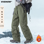 软壳冲锋羽绒裤 含90白鸭绒 防水防风防静电 新款 VIISHOW潮牌冬季