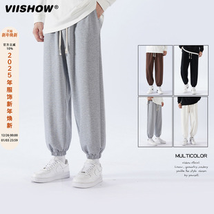 灰色卫裤 VIISHOW束脚裤 薄款 潮牌宽松休闲运动长裤 男春秋 子男夏季