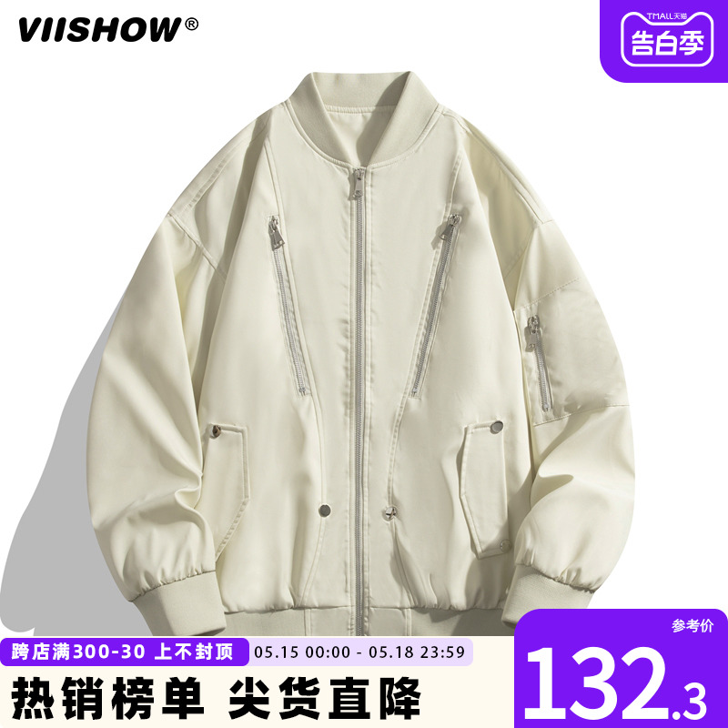 VIISHOW美式飞行外套男生