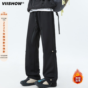软壳冲锋裤 防水户外徒步登山裤 男秋季 裤 侧边拉链工装 VIISHOW美式