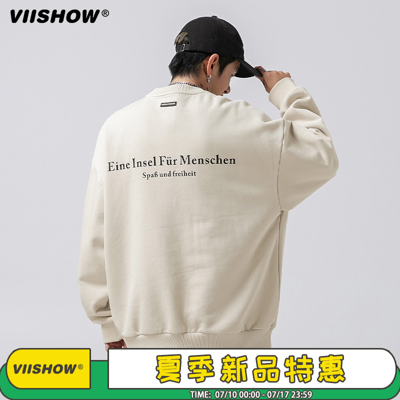 viishow潮牌美式重磅卫衣