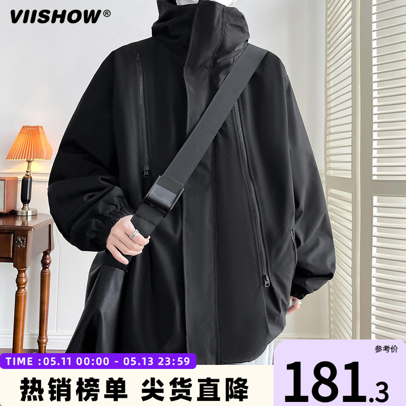 VIISHOW美式机能桑延三合一冲锋衣外套男士2024新款春秋棉服夹克