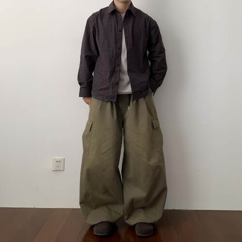 Daily 1|咖红色复古氛围感格纹衬衫日系百搭宽松内搭格子衬衣男潮