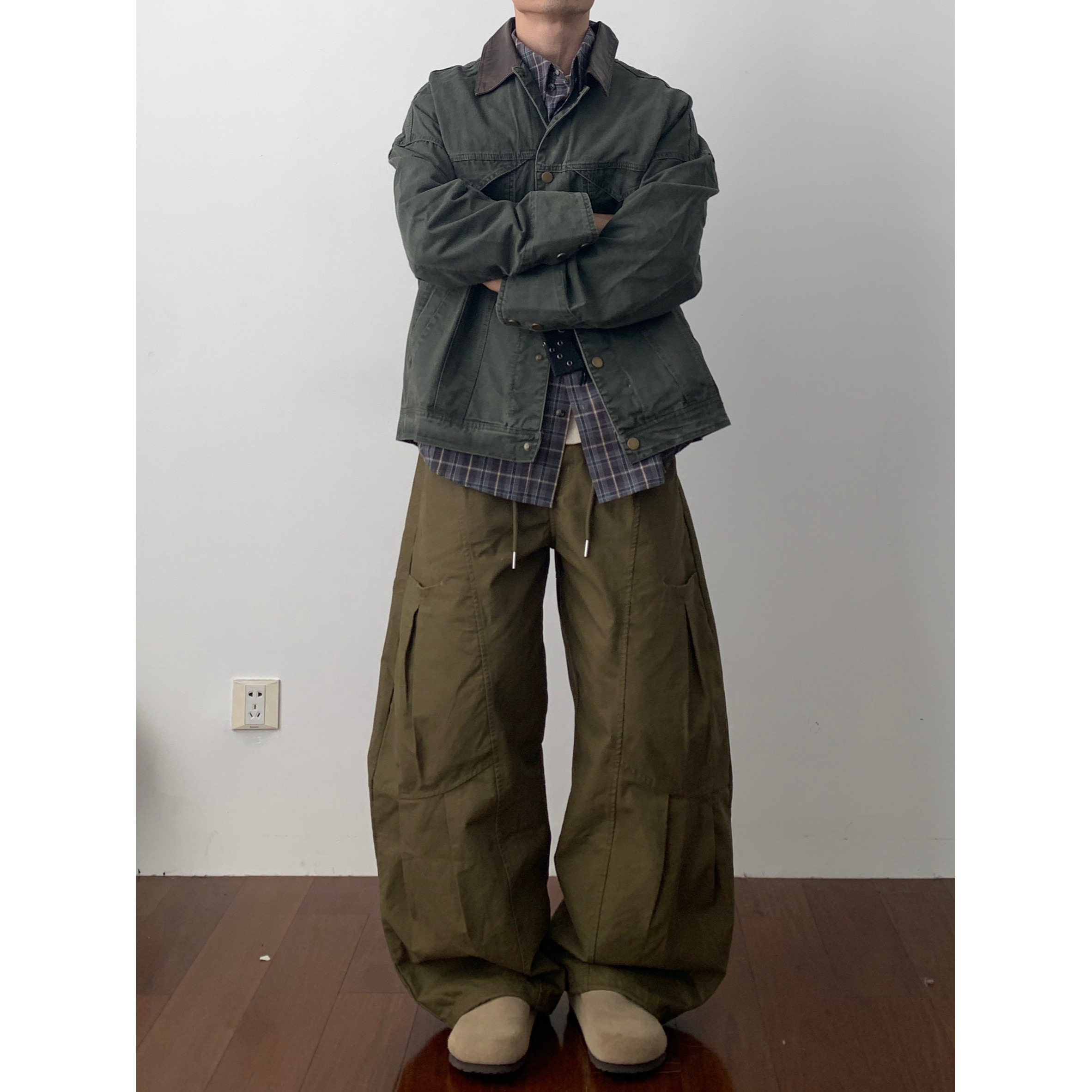 Daily 1|复古猎装夹克日系水洗全棉工装外套男PU翻领上衣vintage