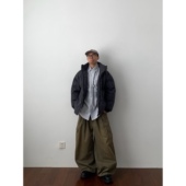 Daily1山系可拆卸连帽冲锋衣棉服冬季 保暖加厚宽松工装 外套纯色潮