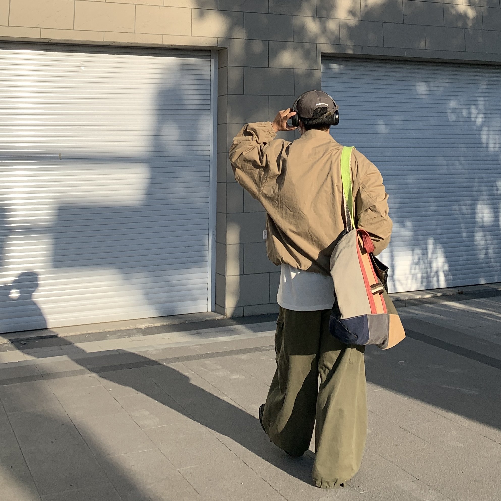 Daily 1|古着感拉链夹克日系纯色休闲宽松美式复古上衣哈灵顿外套