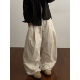 日系褶皱感灯笼裤 百搭纯色水洗宽松百搭伞兵裤 Daily 长裤 松紧腰