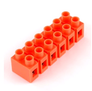 H2519 5电箱基座零排环保阻燃接线端子螺丝固定分线器5P接线柱25A