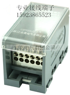 FJ6/JTS2C-150B/12*10一进十二出分线端子电表箱接线端子排并线器