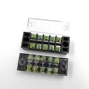 接线盒柱铜分线排并连器 接线端子15A5P配电箱固定式 1505组合式