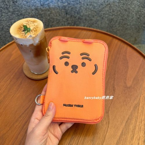 韩国卡通老虎刺绣旅行证件包便携护照现金卡包可爱收纳包