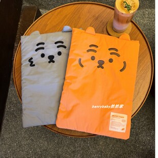 卡通刺绣小老虎笔记本电脑包13寸平板电脑内胆包ipad保护套