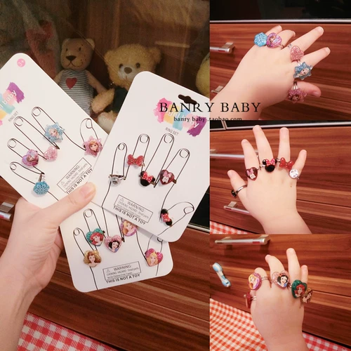 Японское детское мультяшное кольцо для принцессы, аксессуар, «Холодное сердце»