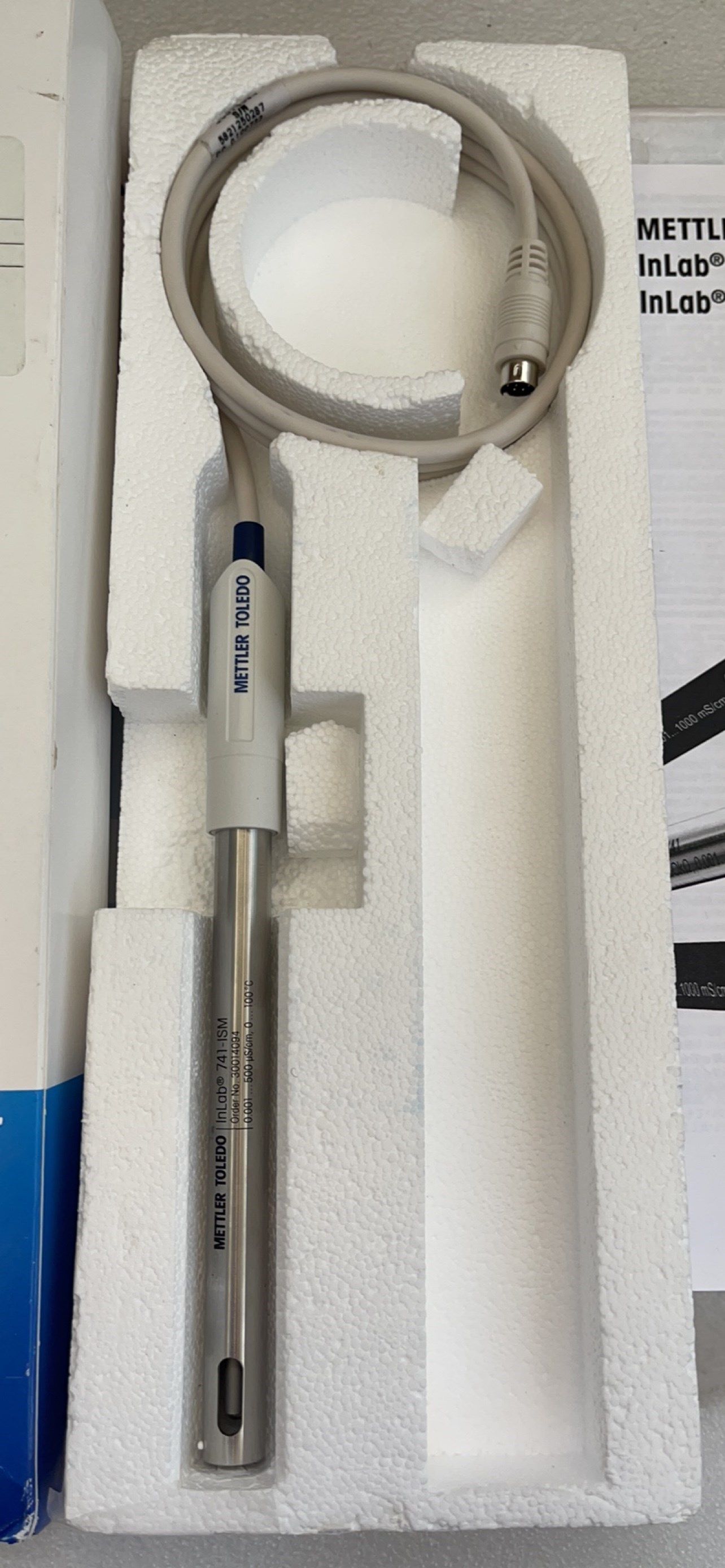 药厂用梅特勒mettler toledo电导率电极741-ism,0-500us/cm,原装