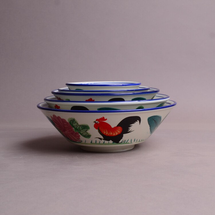 陶瓷 鸡公碗 公鸡碗水煮鱼碗大汤碗复古鸡公米饭大汤牛肉面拉面碗
