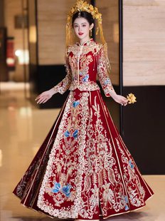 出租秀禾服2025新款中式嫁衣新娘结婚礼服高级敬酒服显瘦出阁婚服