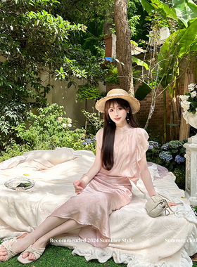 alwaysiris 媛鸢/ 2024ss 天丝花朵气质显瘦温柔套装