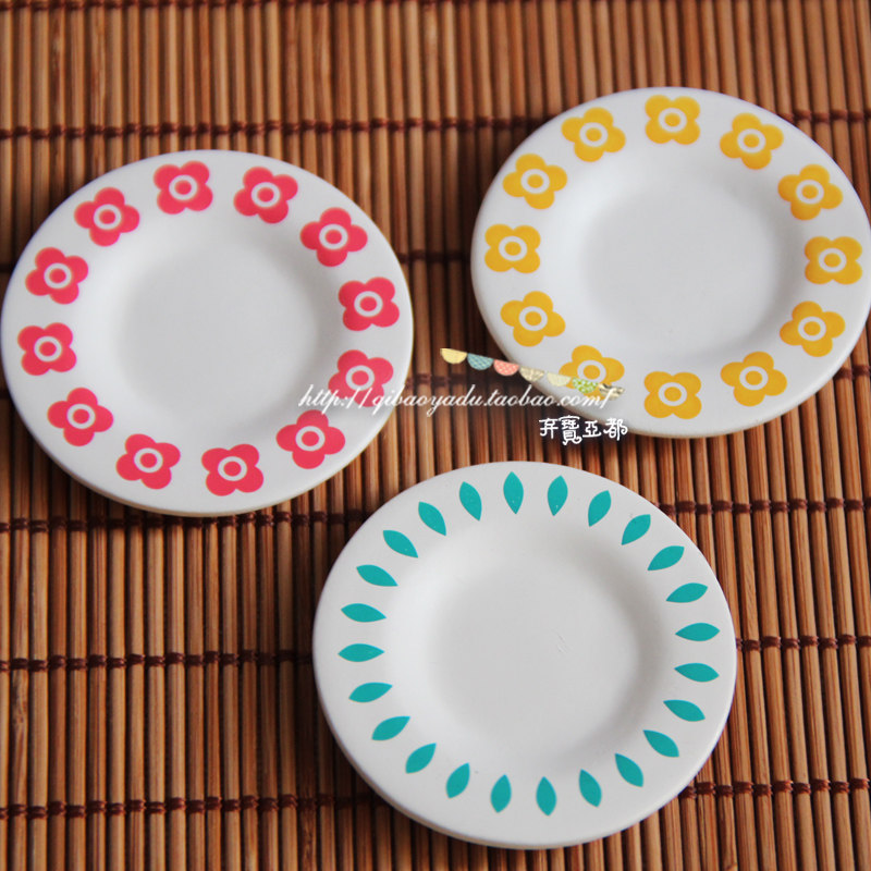 日式风decole树脂三色入免邮托盘