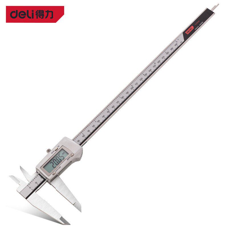 得力工具DL311150/311200/311300锌合金数显卡尺游标卡尺数字