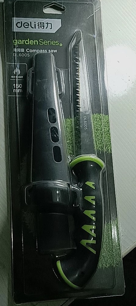 得力DL6005便携式腰锯 鸡尾锯小型手工锯木工锯树枝迷你锯双锋锯