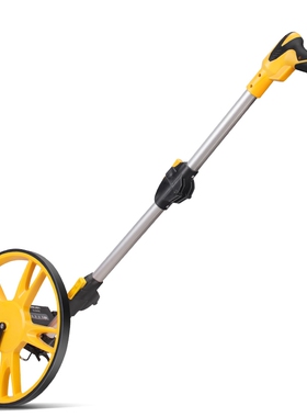 得力DL330112双折叠机械轮式测距仪手推式滚轮车量路滚尺测距轮