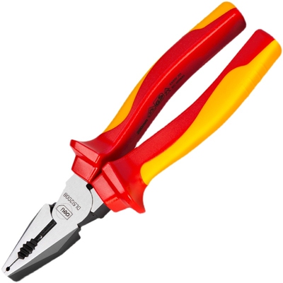 得力绝缘大头斜口钳斜嘴钳