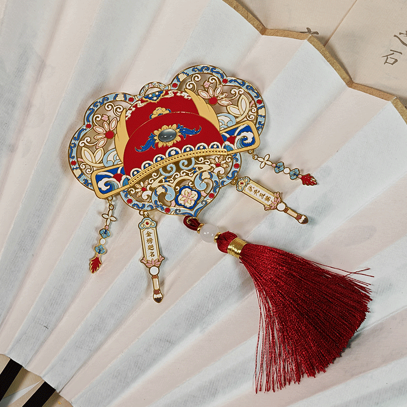 状元帽金属书签艺术文化